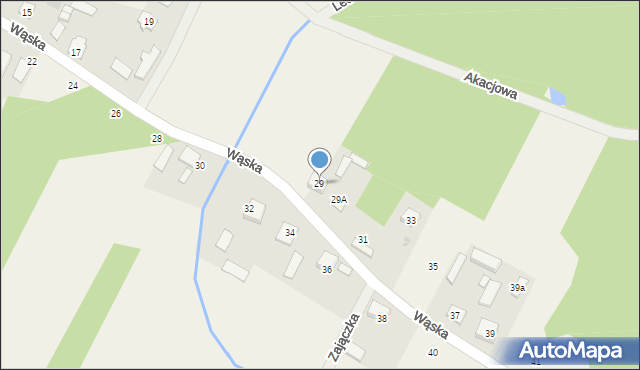 Wszebory, Wąska, 29, mapa Wszebory