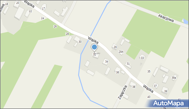 Wszebory, Wąska, 32, mapa Wszebory