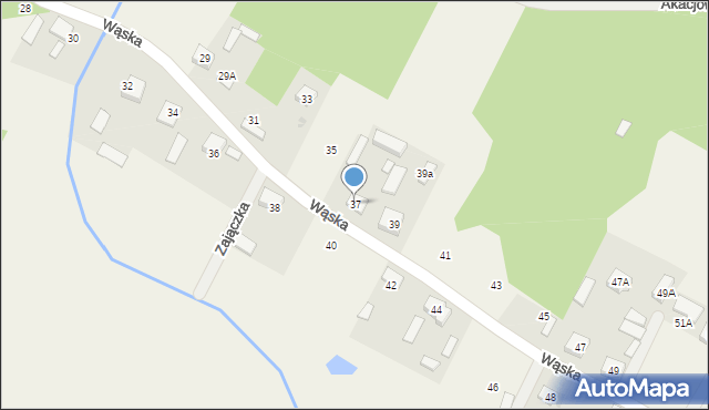 Wszebory, Wąska, 37, mapa Wszebory