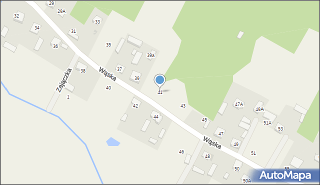 Wszebory, Wąska, 41, mapa Wszebory