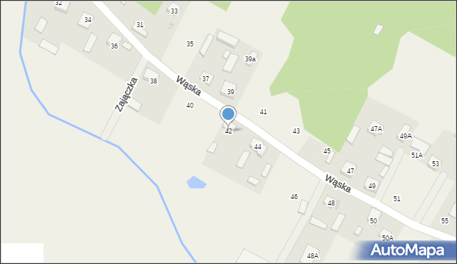 Wszebory, Wąska, 42, mapa Wszebory