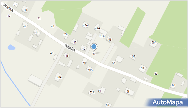 Wszebory, Wąska, 51, mapa Wszebory