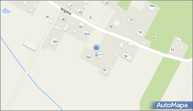 Wszebory, Wąska, 54, mapa Wszebory