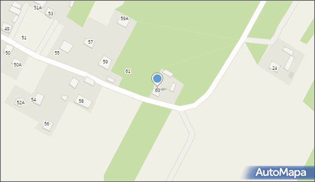 Wszebory, Wąska, 63, mapa Wszebory