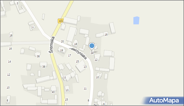 Wyrzeka, Wawrzyniaka Piotra, ks., 14, mapa Wyrzeka