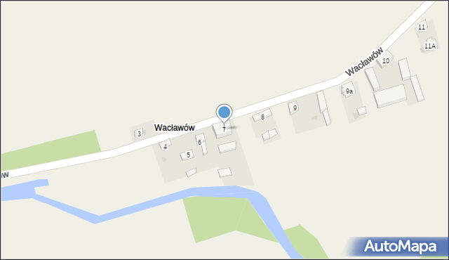 Wysokie, Wacławów, 7, mapa Wysokie