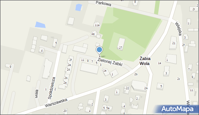 Żabia Wola, Warszawska, 3, mapa Żabia Wola