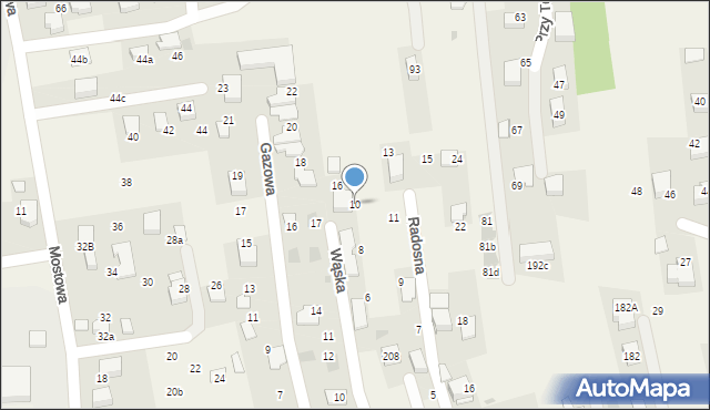 Zabierzów, Wąska, 10, mapa Zabierzów