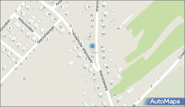 Żabno, Warszawska, 55, mapa Żabno