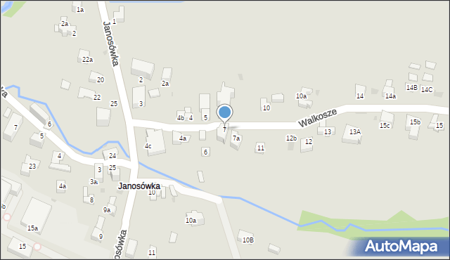 Zakopane, Walkosze, 7, mapa Zakopanego