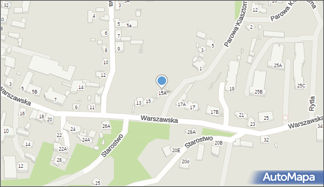 Zakroczym, Warszawska, 15A, mapa Zakroczym