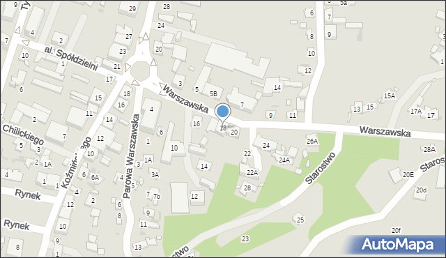 Zakroczym, Warszawska, 18, mapa Zakroczym