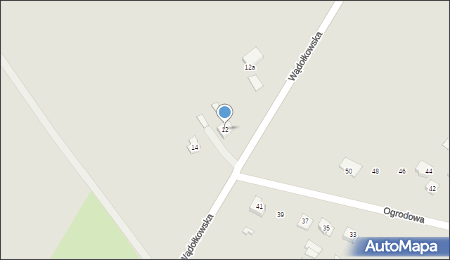 Zambrów, Wądołkowska, 12, mapa Zambrów