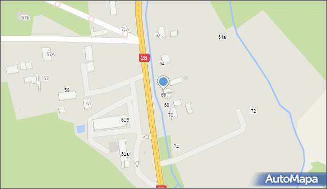 Zator, Wadowicka, 66, mapa Zator