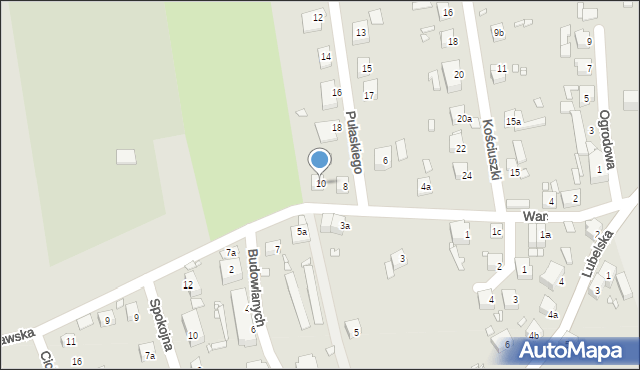 Zawidów, Warszawska, 10, mapa Zawidów