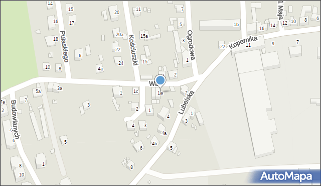 Zawidów, Warszawska, 1a, mapa Zawidów