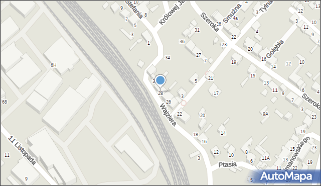 Zawiercie, Wajzlera Bolesława, ks., 28, mapa Zawiercie