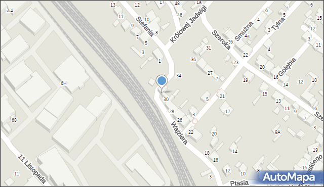 Zawiercie, Wajzlera Bolesława, ks., 32, mapa Zawiercie