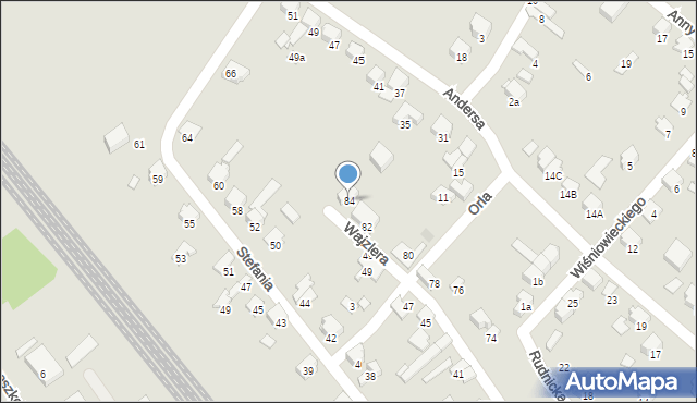 Zawiercie, Wajzlera Bolesława, ks., 84, mapa Zawiercie