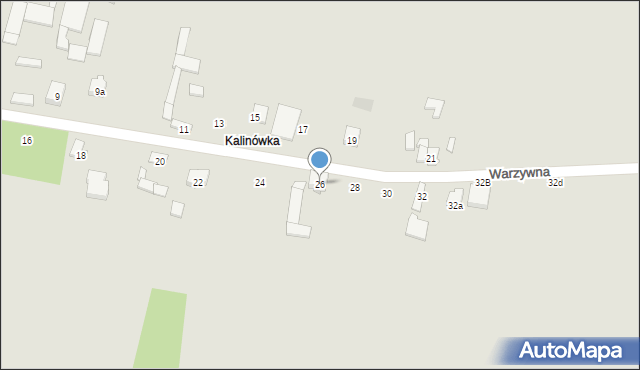 Zawiercie, Warzywna, 26, mapa Zawiercie