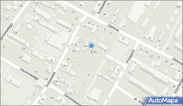 Zduńska Wola, Wąska, 9, mapa Zduńska Wola