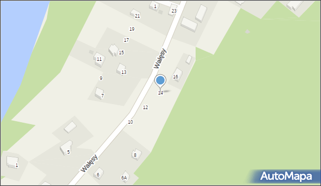 Zgorzałe, Wałęsy Lecha, 14, mapa Zgorzałe