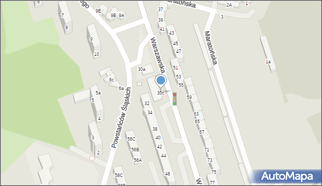 Zgorzelec, Warszawska, 30c, mapa Zgorzelec