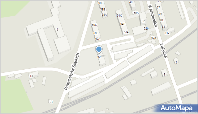 Zgorzelec, Warszawska, 62, mapa Zgorzelec