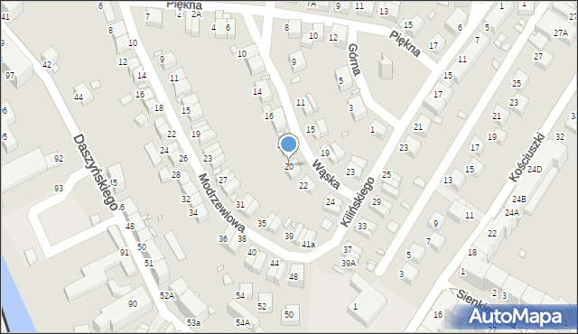 Zgorzelec, Wąska, 20, mapa Zgorzelec