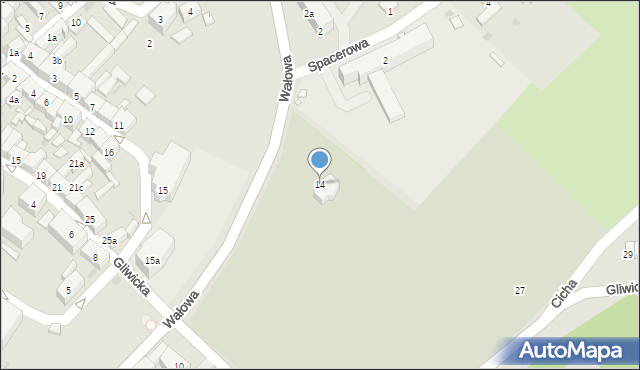 Ziębice, Wałowa, 14, mapa Ziębice