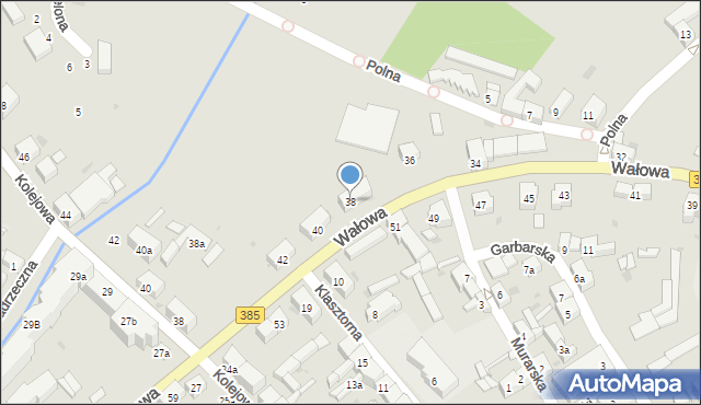 Ziębice, Wałowa, 38, mapa Ziębice