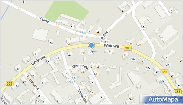 Ziębice, Wałowa, 43, mapa Ziębice