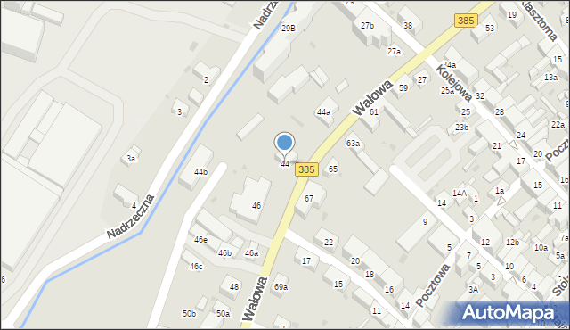 Ziębice, Wałowa, 44, mapa Ziębice