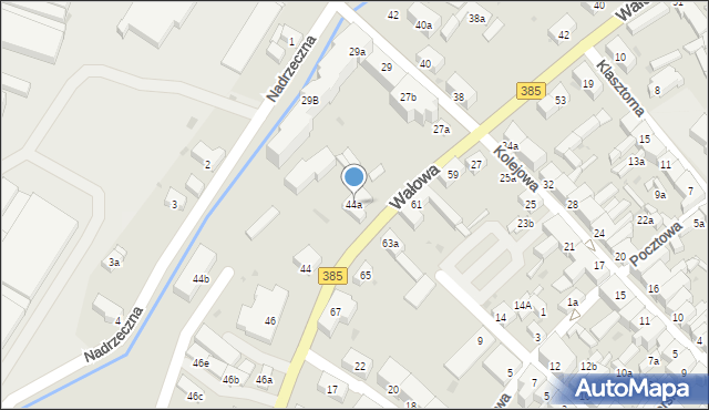 Ziębice, Wałowa, 44a, mapa Ziębice