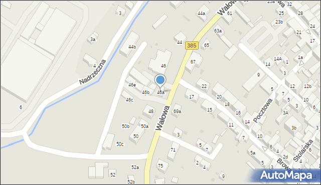 Ziębice, Wałowa, 46a, mapa Ziębice