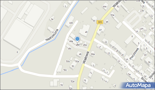 Ziębice, Wałowa, 46b, mapa Ziębice