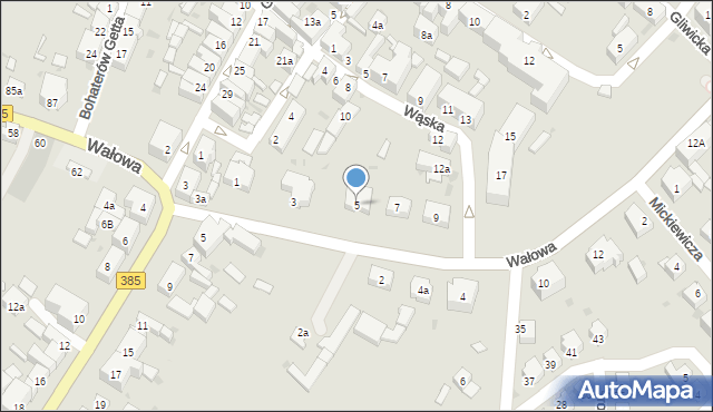 Ziębice, Wałowa, 5, mapa Ziębice