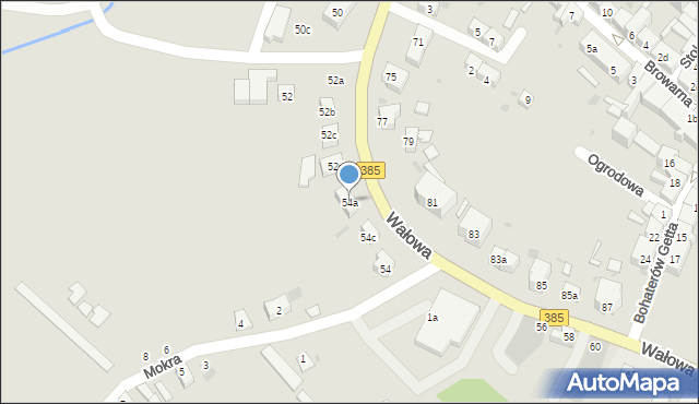 Ziębice, Wałowa, 54a, mapa Ziębice