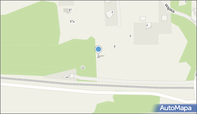 Zielonczyn, Wąska, 10, mapa Zielonczyn