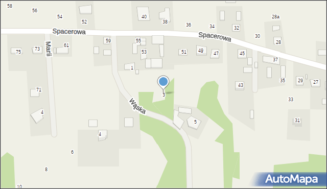 Zielonczyn, Wąska, 3, mapa Zielonczyn