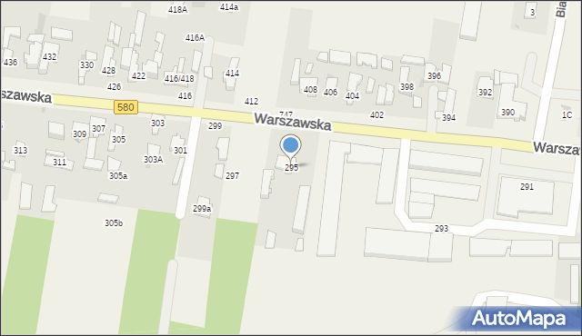 Zielonki-Wieś, Warszawska, 295, mapa Zielonki-Wieś