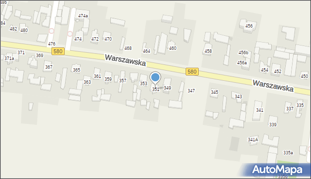 Zielonki-Wieś, Warszawska, 351, mapa Zielonki-Wieś