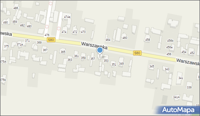 Zielonki-Wieś, Warszawska, 355, mapa Zielonki-Wieś