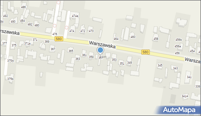Zielonki-Wieś, Warszawska, 357, mapa Zielonki-Wieś