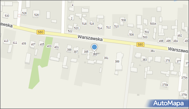 Zielonki-Wieś, Warszawska, 393, mapa Zielonki-Wieś