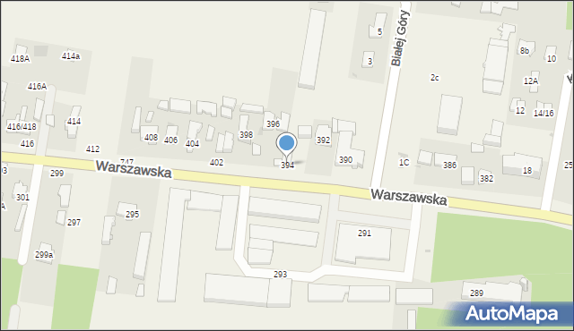Zielonki-Wieś, Warszawska, 394, mapa Zielonki-Wieś