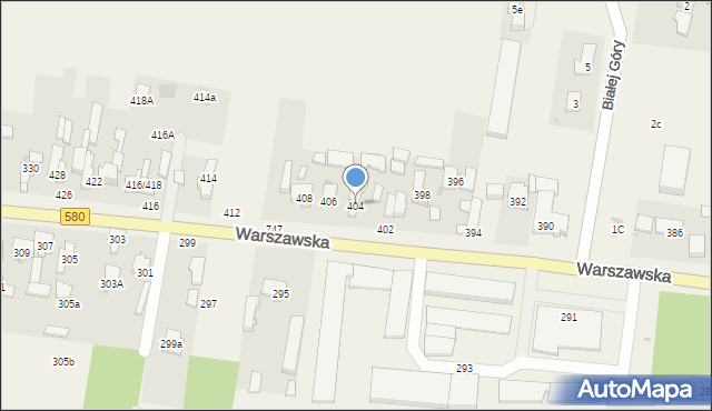 Zielonki-Wieś, Warszawska, 404, mapa Zielonki-Wieś