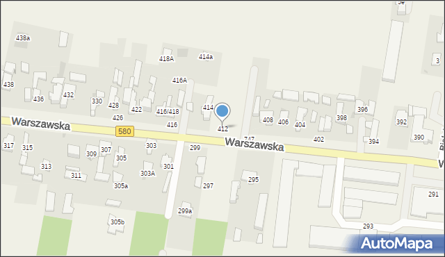 Zielonki-Wieś, Warszawska, 412, mapa Zielonki-Wieś