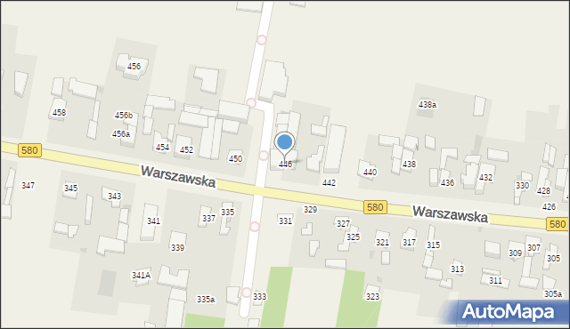 Zielonki-Wieś, Warszawska, 446, mapa Zielonki-Wieś