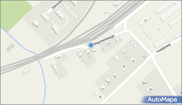 Żurawica, Wapowskiego Bernarda, 13a, mapa Żurawica